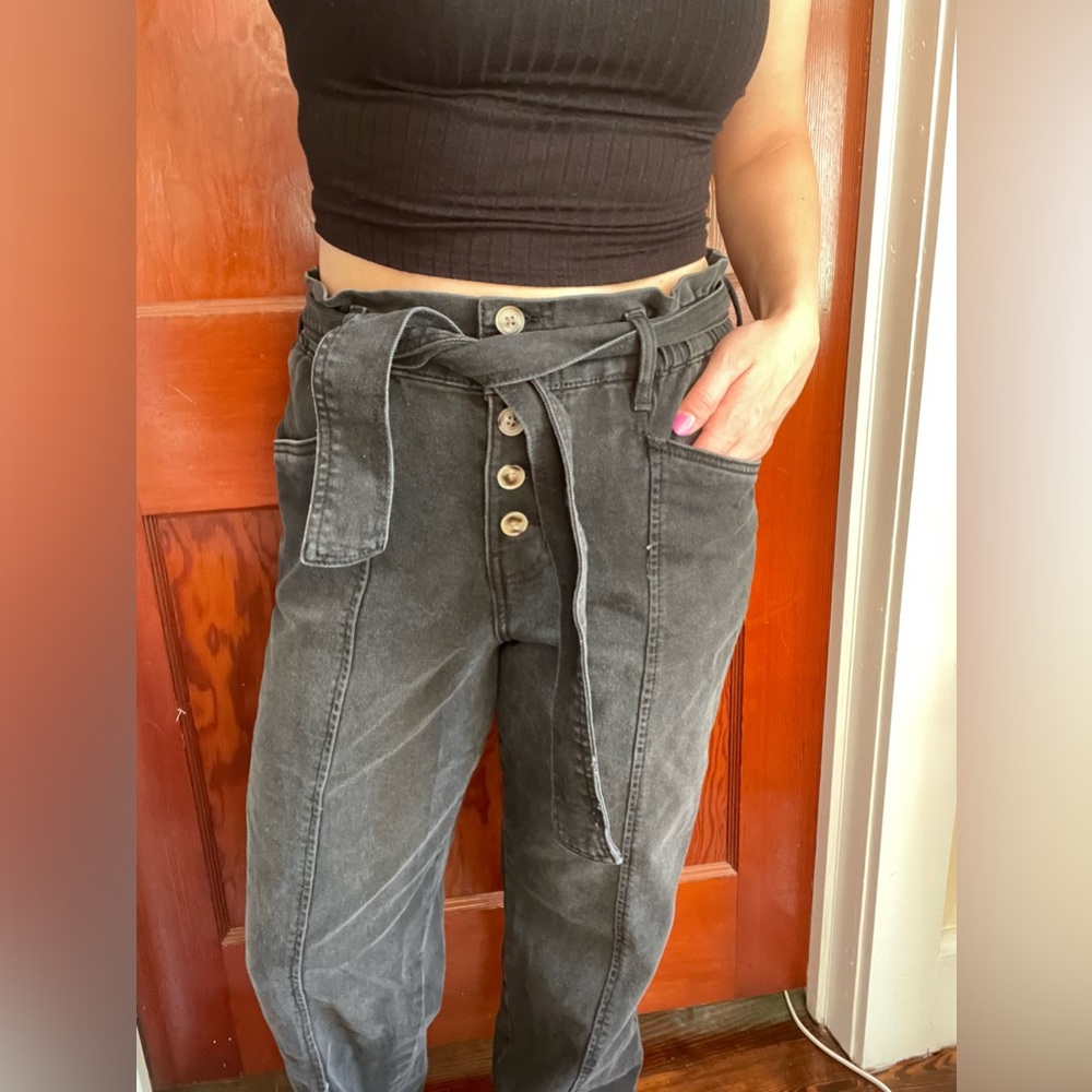 High Rise Black Pants